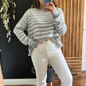Splendid Ultra Soft Open Back‎ Striped Sweater. Size S